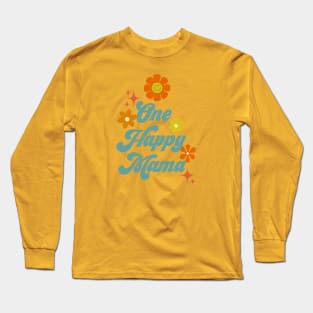 One Happy Mama - Blue Long Sleeve T-Shirt